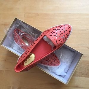 New Michael Kors leather shoes 6.5 M, grapefruit